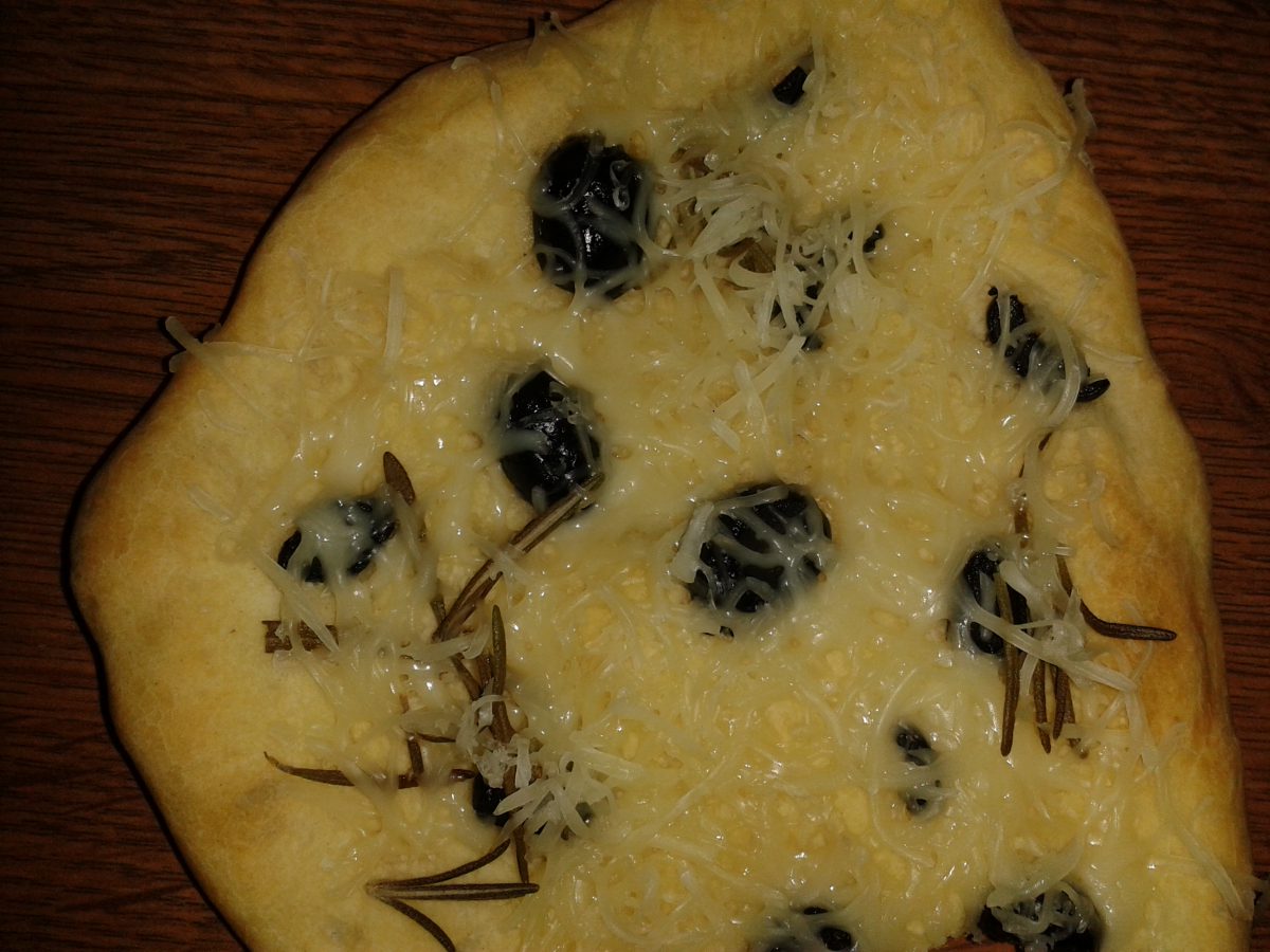 Olivová „focaccia“